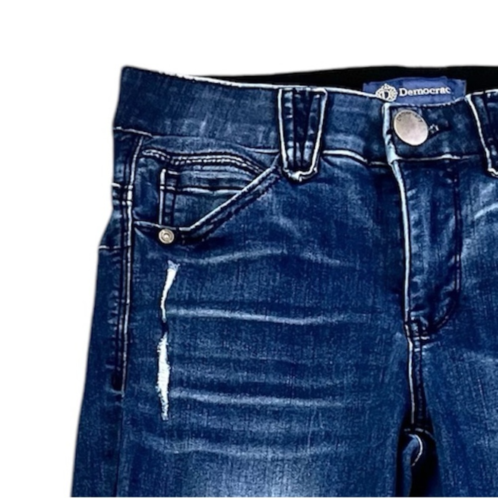 Democracy Ab Solution Distressed Smoothing Skinny Jeans - Picture 6 of 8